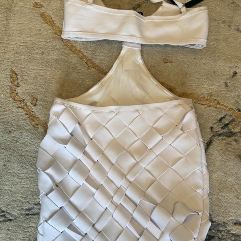 White cut out party dress - Picture 6 of 6